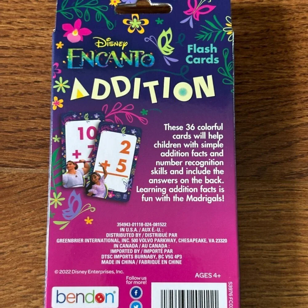Disney Encanto Addition Flash cards
